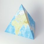 Карта мира на тетраэдре