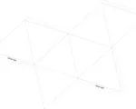 Тренировочный шаблон октаэдра без нанесенной карты