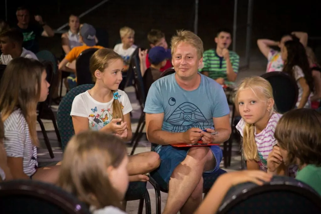 Участники лагеря в Греции